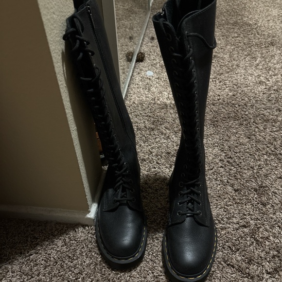 Dr. Martens Shoes - Dr. Martens Black Lace-Up Women's Boots